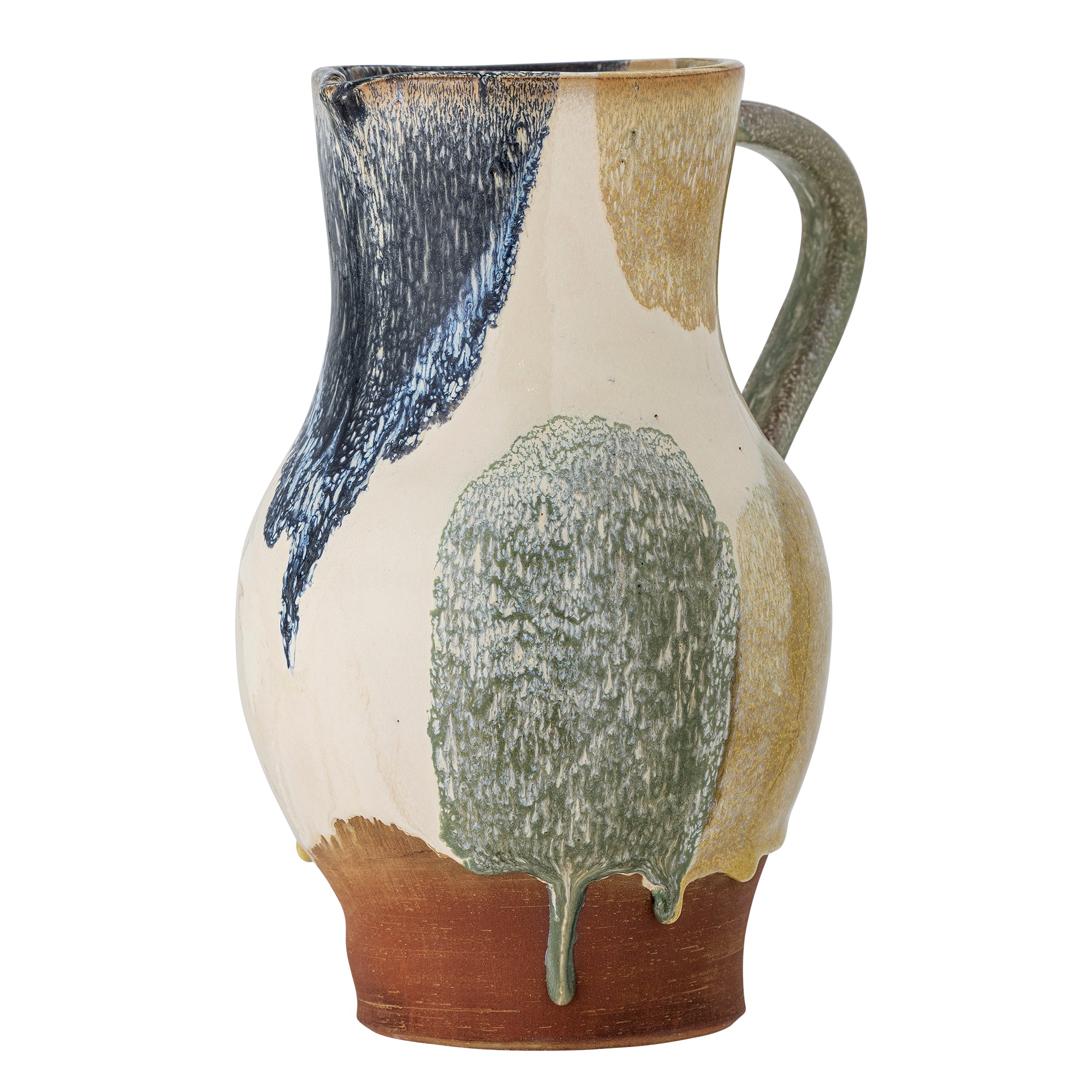 Hayes Deco Vase, Blue, Terracotta